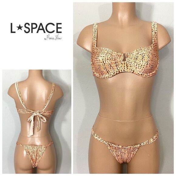 New. L*SPACE animal print bikini set. Med/Small. Retails $210 - Picture 1 of 16